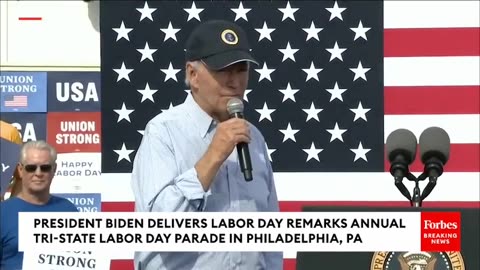 Biden Says He's 'Insisting On' Federal Govt Buying Products Made In America During Labor Day Speech