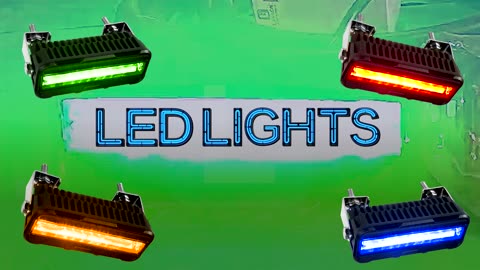LED Forklift Zone Light - Pedestrian Safety - Green Light