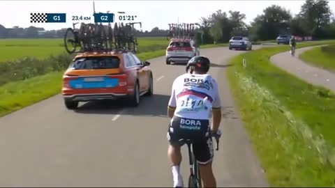 Peter Sagan Cursing after Crash on Benelux tour