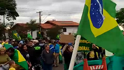 Manifestação Escola de Cadetes em Campinas