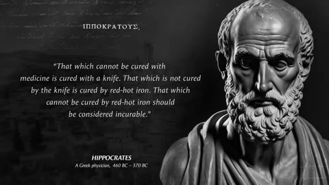 Hippocrates life lessons you should know before you grow old.