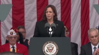 Kamala Tries Not To Cry, Calls Biden One Of Our Nation's "Greatest Warriors"