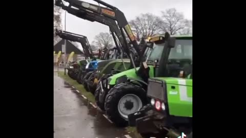 Dutch joining German farmers shutting down the country