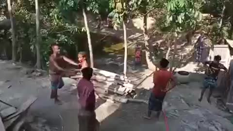Bangladesh Village Fight Scene. Real Fight