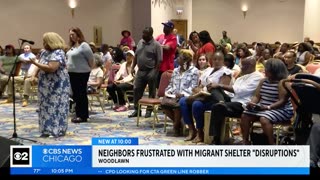 Chicago residents outraged over the migrants living in their area.