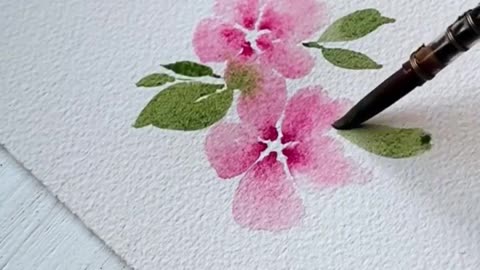 If you’re stuck with watercolor flowers, try this easy way to paint perfect little petals every time
