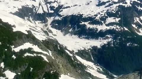 Flights to work over bc snow capped mountains#vanisle #arborist #faller #treeclimber