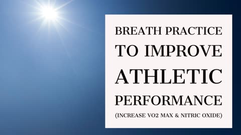 15min Breathwork to Increase Athletic Performance and Endurance-Improve VO2 Max & Nitric Oxide Level