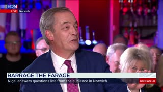 Nigel Farage takes questions live from the audience in Norwich