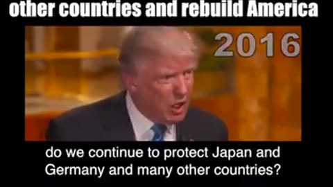 Donald Trump wants to stop rebuilding other countries and rebuilding American.