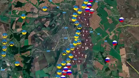 The Battle of Bakhmut/Artemovsk time lapse