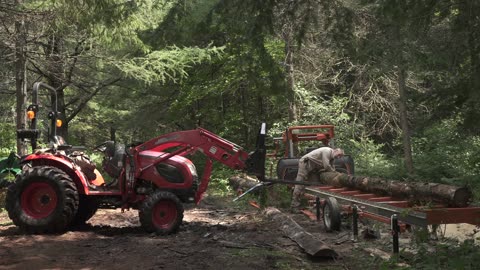 Building a Firewood Storage Shed, Making Lumber with my Bandsaw Mill