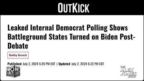 BREAKING: Leaked Internal Democrat Polling Shows Battleground States Turned On Biden Post Debate