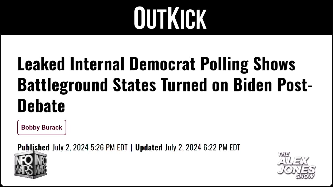 BREAKING: Leaked Internal Democrat Polling Shows Battleground States