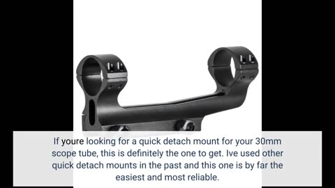Buyer Feedback: ATN Quick Detach Mount for 30mm Scope Tube, Black