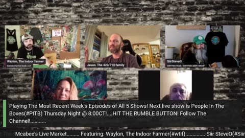 Mcabee's Live Market: Presented by Waylon, The Indoor Farmer. Veteran Popularizing Sustainability