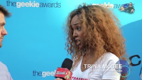 Trina McGee interview at The Geekie Awards 215