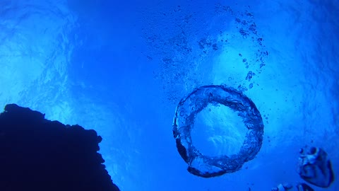 Cozumel SCUBA Diving Santa Rosa Wall Blowing Bubbles