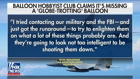 Hobby club believes balloon may have been shot down with missile