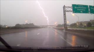 Lightning Strike During Summer Storm
