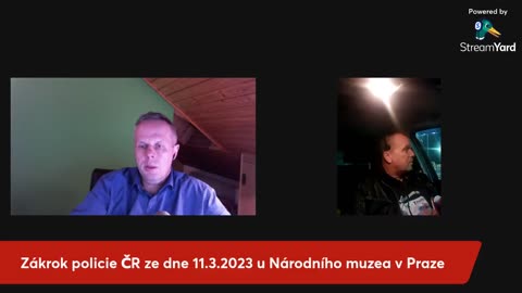 Zákrok policie ČR ze dne 11.3.2023 u Národního muzea v Praze