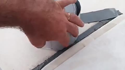 RV rubber roof repair with Eternabond