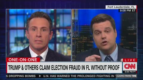 Chris Cuomo and Matt Gaetz spar over voter fraud in Florida
