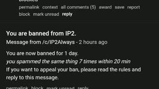 Ip2 banned me on page but will get unban tomorrow 12/4/23