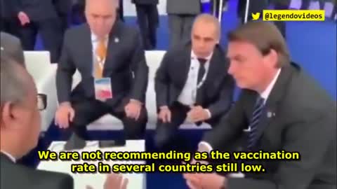 REVEALED !! BRAZILIAN PRESIDENT TELLS WHO DIRECTOR "PEOPLE ARE DYING" AFTER COVID SHOTS !!