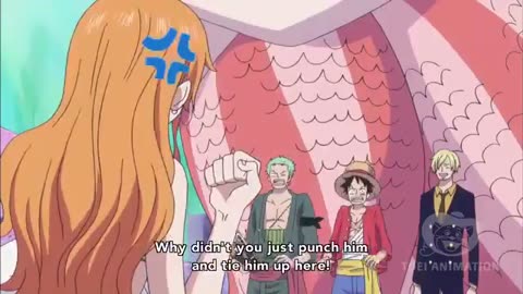 One Piece Funny Scene - Nami Wants The Treasure