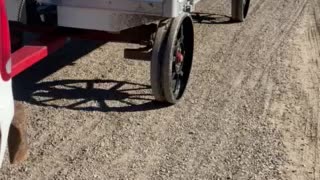 Amish workmen bench wagon