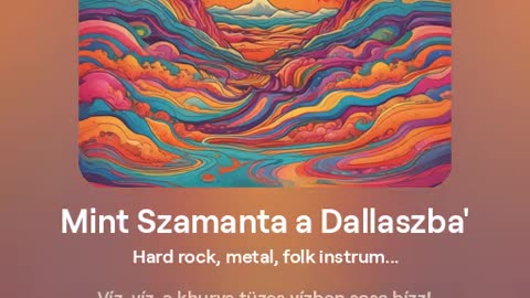 Mint Szamanta a Dallaszba' - AI-generált kvázi folk metál, vicces szöveggel