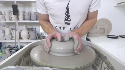 Satisfying Pottery ASMR - Swirly Planter