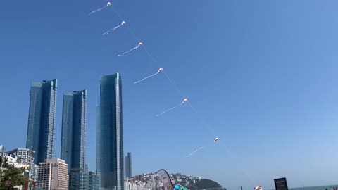 Kite in Haeundae,Busan,Korea