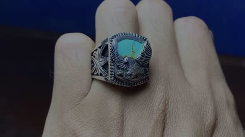 Custom made ring for men - handmade eagle ring