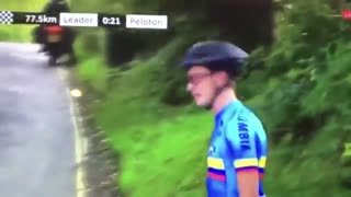 La conmovedora reacción del ciclista santandereano que no fue auxiliado en Mundial de Ciclismo