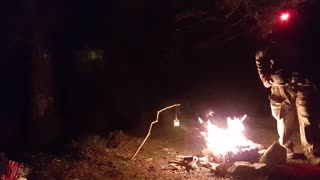 Test footage. Before a campfire vlog.