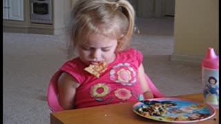Sleep Overtakes Little Girl Just Trying To Enjoy Her Pizza