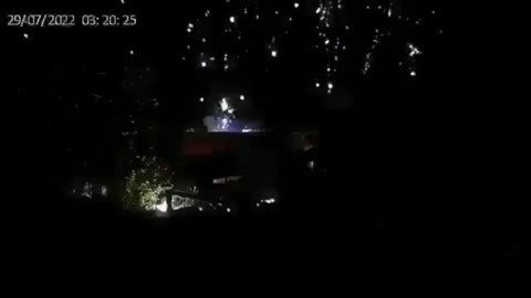 Night Shelling by Russia with Prohibited Phosphorus Shells on the City of Nikopol, Ukraine.