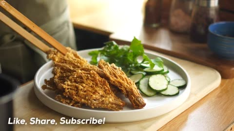 Crispy Enoki Mushrooms Recipe | Vegan and Vegetarian Air Fried Crispy Enoki Mushrooms