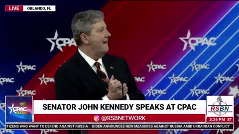 CPAC 2022 Orlando / Senator John Kennedy / I believe / words of wisdom 🏋️‍♂️ 🍺