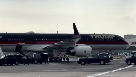 President Trump on his way to Milwaukee, Wisconsin