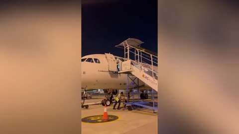 Worker Falls from A320