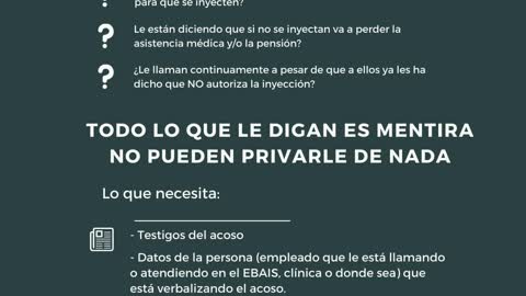 Información ante acoso Adulto Mayor para Vacuna