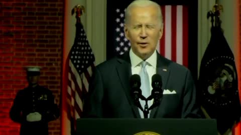 Biden gets DROWNED OUT so bad by "F**ck Joe Biden" chants he has to STOP reading teleprompter