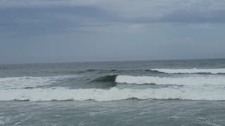 Newport RI surfers and waves