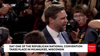JD Vance Emerges At The RNC After Being Named Trump's Running Mate