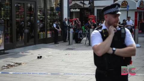 Security guard disarms attacker after girl and woman stabbed in central London