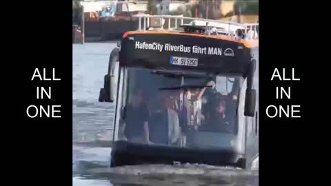 The BUS that drives into the river QUITE AMBITIOUS