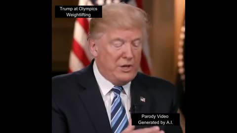 Trump VS Biden Olympics Weightlifting story (AI generated)